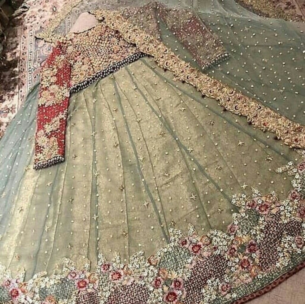 Heavy bridal Pakistani wedding dress